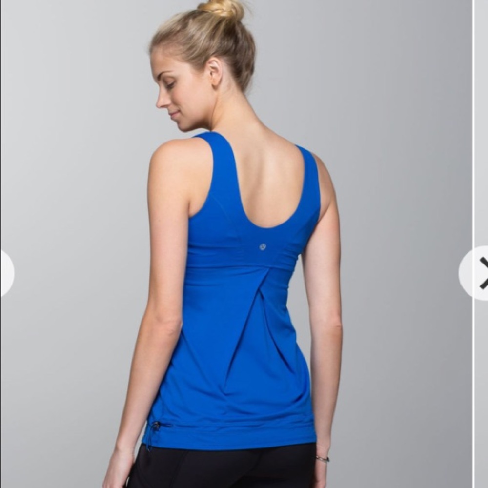 Lululemon Tame Me Tank Baroque Blue 6 HTF Luxtreme
